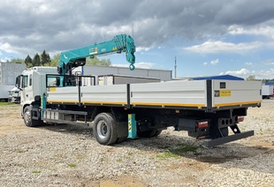 JAC N180 (МРМ 20т) КМУ HKTC HLC-8016 (8т) БОРТ 8,2×2,54×0,6